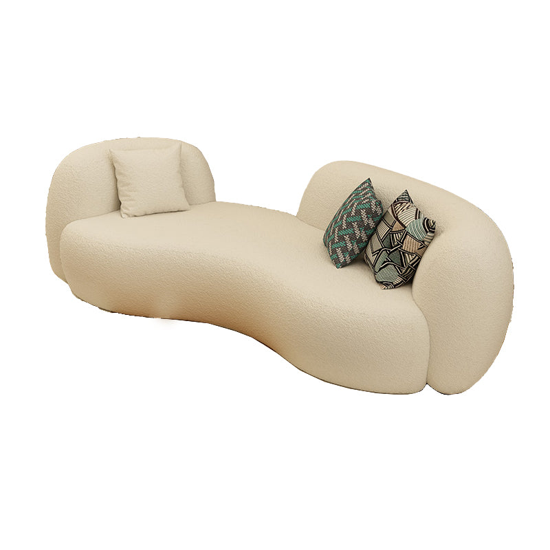 Sofá de sofá con brazo empotrado de lana 29.53 "Alto para sala de estar