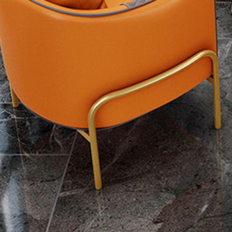 Moderne faux lederen bank met kussen terug voor woonkamer bank