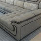 Grey Traditional Sectional Washable Pillow Top Arm Sectional for Living Room