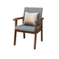Nordic Style Wood Armrest Cushion Back Solid Wood Frame Arm Chair