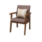 Nordic Style Wood Armrest Cushion Back Solid Wood Frame Arm Chair