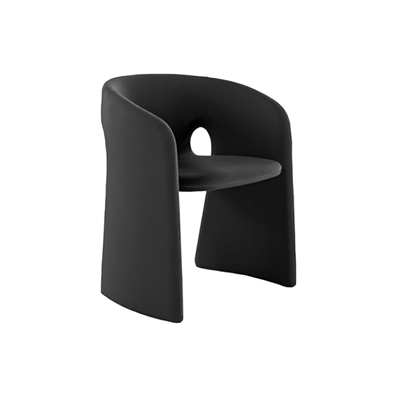 22.44" Wide Scandinavian Style Single Sofa Chair Fabric Sloped Arms Chair Black 1 Piece Clearhalo 'Accent Chairs' 'accent_chairs' 'Chairs & Seating' 'furn' 'furn_accent_chairs' 'Furniture' 'Living Room Furniture' 5702290