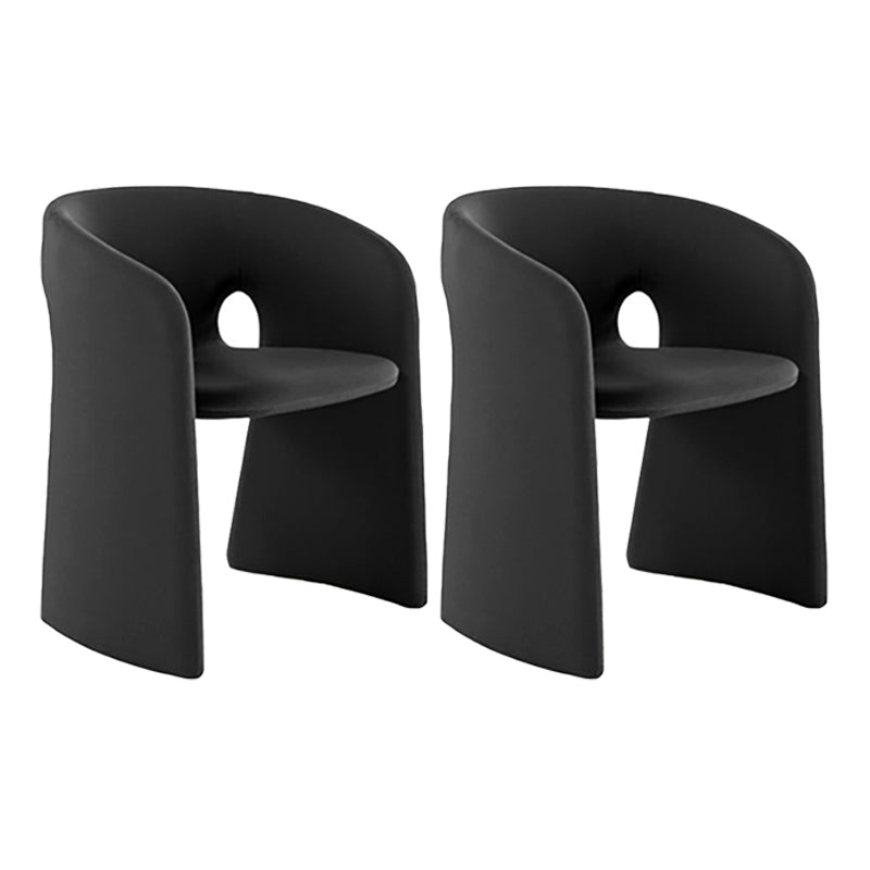 22.44" Wide Scandinavian Style Single Sofa Chair Fabric Sloped Arms Chair Black 2 Piece Set Clearhalo 'Accent Chairs' 'accent_chairs' 'Chairs & Seating' 'furn' 'furn_accent_chairs' 'Furniture' 'Living Room Furniture' 5702292