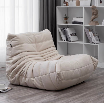 Modern Style Handless Imitation Leather Cushioned Parsons Chair Off-White 1 Piece Clearhalo 'Accent Chairs' 'accent_chairs' 'Chairs & Seating' 'furn' 'furn_accent_chairs' 'Furniture' 'Living Room Furniture' 5702336