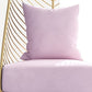 Glam Style Armless Gold Metal Chair with Parsons Chair Pillow
