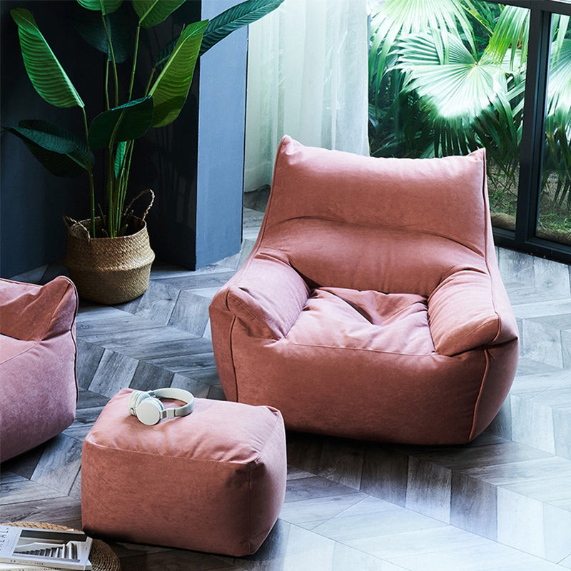 Contemporary 25.6" Height Flared Arm Sewn Pillow Back ArmChair