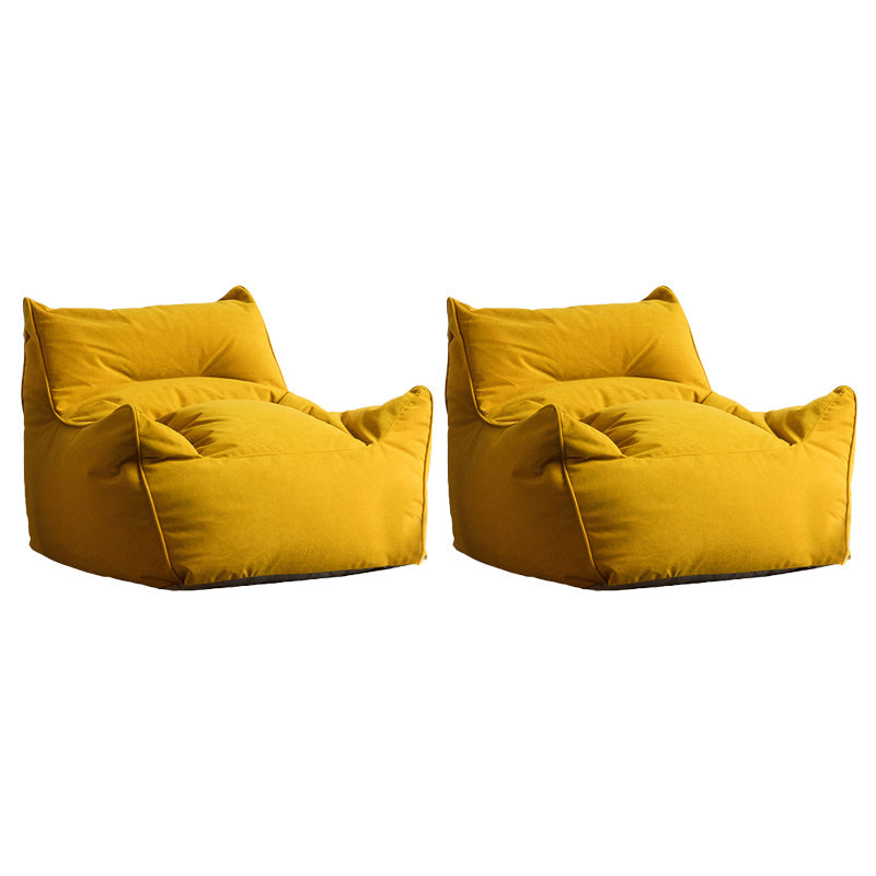 Contemporary 25.6" Height Flared Arm Sewn Pillow Back ArmChair