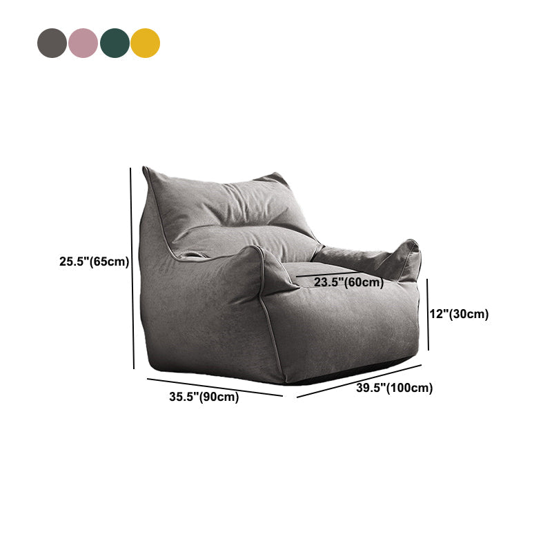 Contemporary 25.6" Height Flared Arm Sewn Pillow Back ArmChair