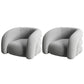 Scandinavian 34.64"Wide Solid Color Sloped Arms Sponge Armchair