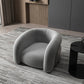 Scandinavian 34.64"Wide Solid Color Sloped Arms Sponge Armchair