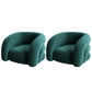 Scandinavian 34.64"Wide Solid Color Sloped Arms Sponge Armchair