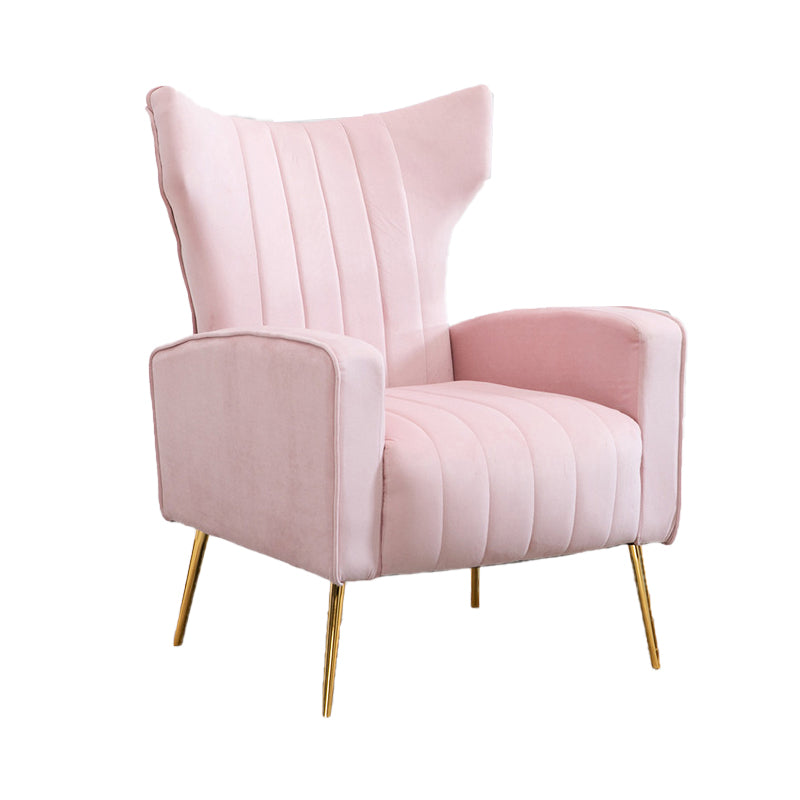Scandinavian 30"Wide Sewn Pillow Back Square Arm Wingback Chair Clearhalo 'Accent Chairs' 'accent_chairs' 'Chairs & Seating' 'furn' 'furn_accent_chairs' 'Furniture' 'Living Room Furniture' 5702467