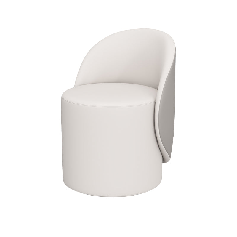 Contemporary 15.7"Wide Accent Chair Fixed Back Armless Sponge Side Chair Grey 1 Piece Clearhalo 'Accent Chairs' 'accent_chairs' 'Chairs & Seating' 'furn' 'furn_accent_chairs' 'Furniture' 'Living Room Furniture' 5702514
