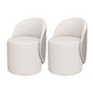 Contemporary 15.7"Wide Accent Chair Fixed Back Armless Sponge Side Chair Grey 2 Piece Set Clearhalo 'Accent Chairs' 'accent_chairs' 'Chairs & Seating' 'furn' 'furn_accent_chairs' 'Furniture' 'Living Room Furniture' 5702516