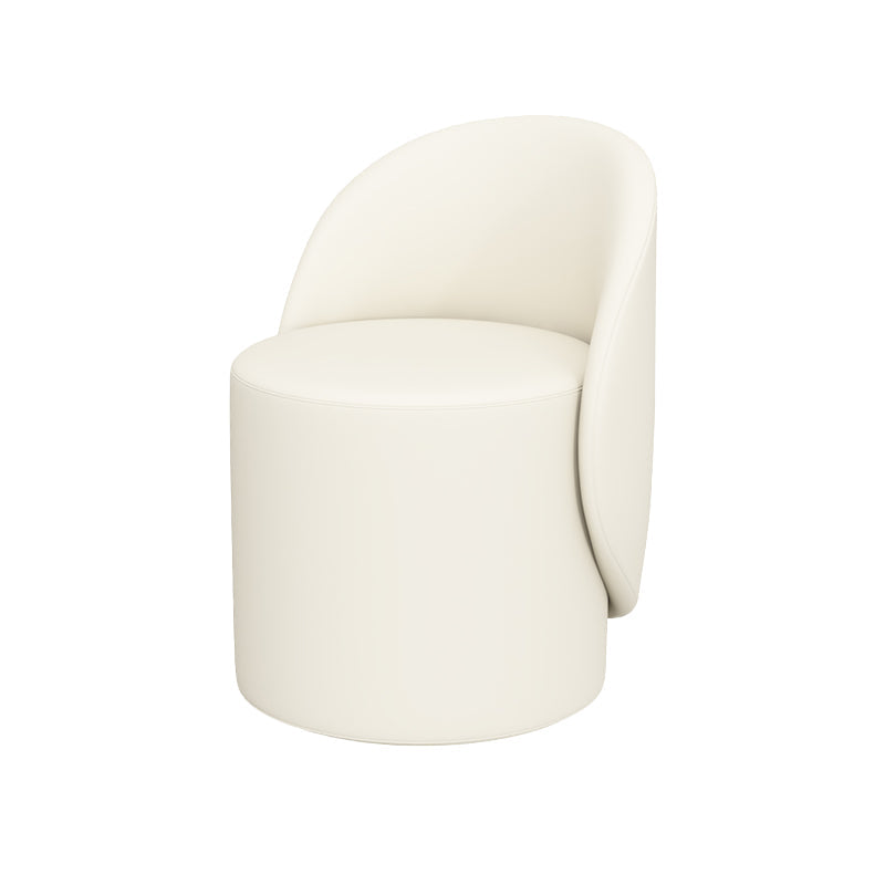 Contemporary 15.7"Wide Accent Chair Fixed Back Armless Sponge Side Chair Beige 1 Piece Clearhalo 'Accent Chairs' 'accent_chairs' 'Chairs & Seating' 'furn' 'furn_accent_chairs' 'Furniture' 'Living Room Furniture' 5702517