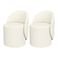 Contemporary 15.7"Wide Accent Chair Fixed Back Armless Sponge Side Chair Beige 2 Piece Set Clearhalo 'Accent Chairs' 'accent_chairs' 'Chairs & Seating' 'furn' 'furn_accent_chairs' 'Furniture' 'Living Room Furniture' 5702520