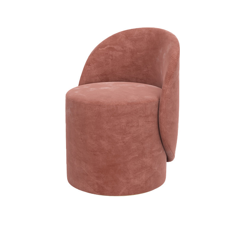 Contemporary 15.7"Wide Accent Chair Fixed Back Armless Sponge Side Chair Brick Red 1 Piece Clearhalo 'Accent Chairs' 'accent_chairs' 'Chairs & Seating' 'furn' 'furn_accent_chairs' 'Furniture' 'Living Room Furniture' 5702522