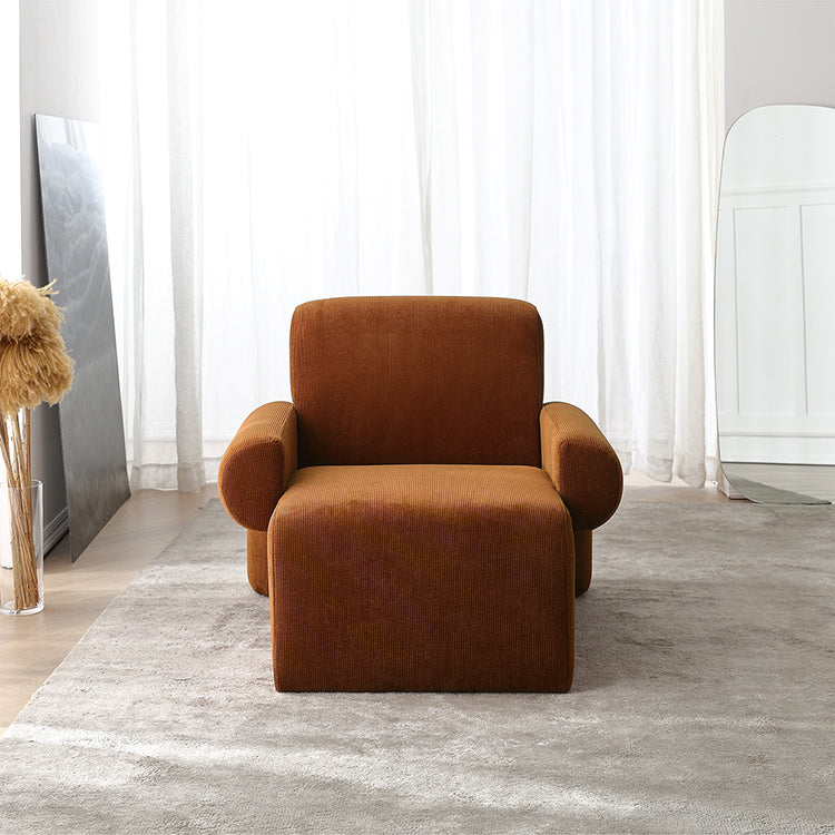 Tessuto in stile nordico bracciolo fisso backrest sedia a braccio astratto