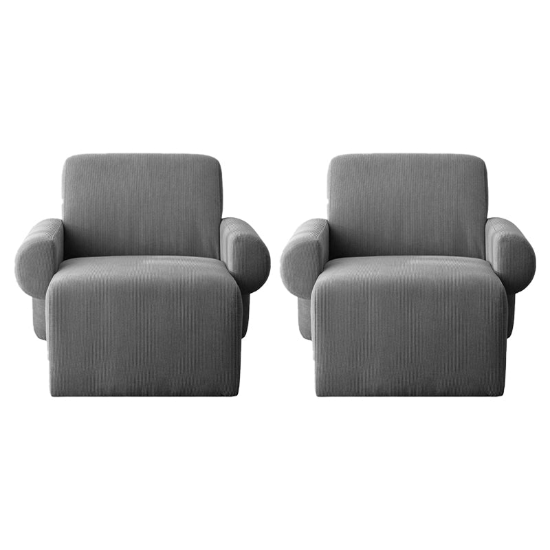 Tessuto in stile nordico bracciolo fisso backrest sedia a braccio astratto