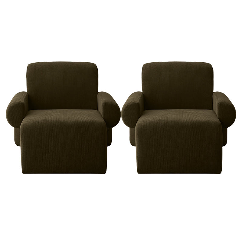 Tessuto in stile nordico bracciolo fisso backrest sedia a braccio astratto