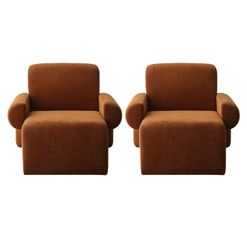 Tessuto in stile nordico bracciolo fisso backrest sedia a braccio astratto