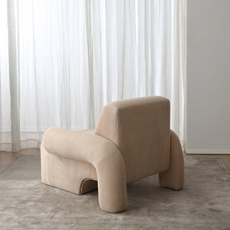 Tessuto in stile nordico bracciolo fisso backrest sedia a braccio astratto