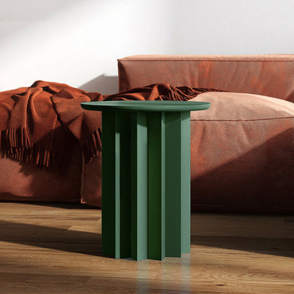 Tableau latérale en bois massif rond scandinave rond