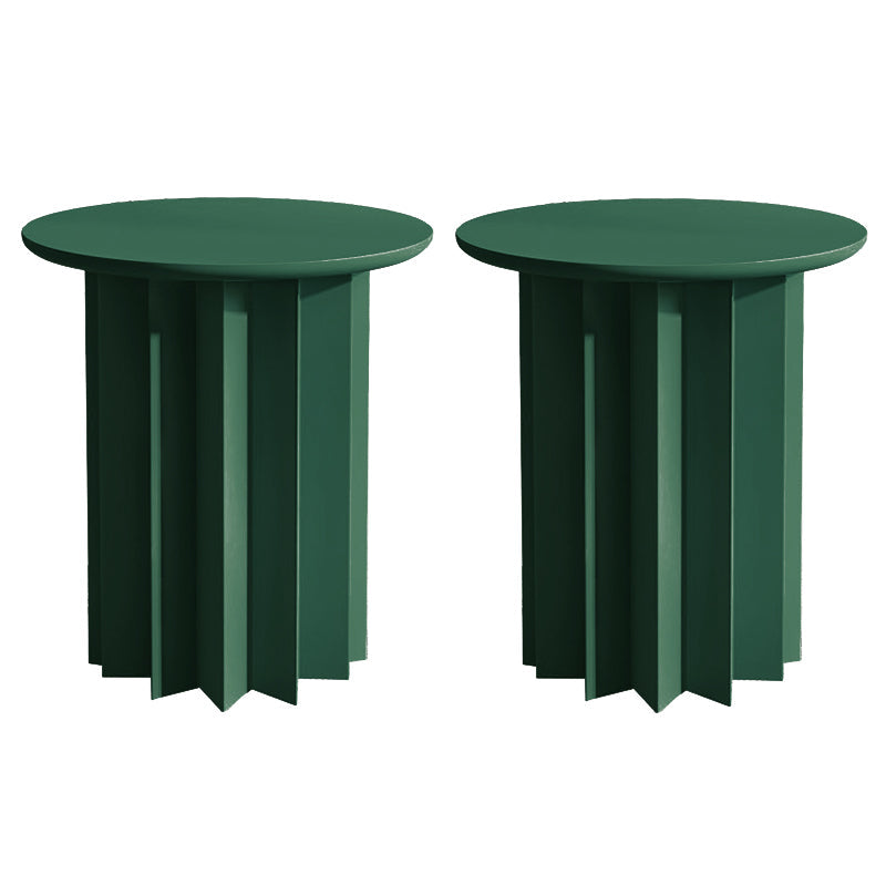 Tableau latérale en bois massif rond scandinave rond