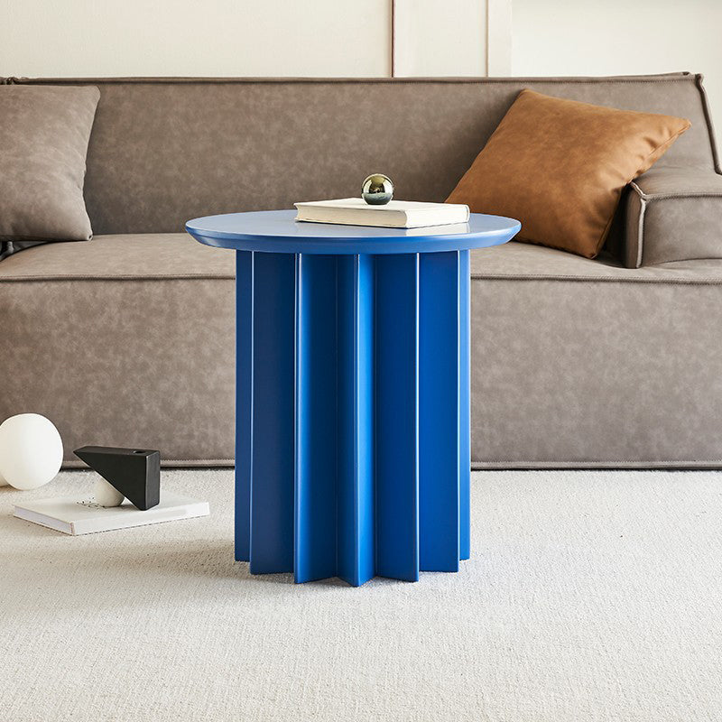 Tableau latérale en bois massif rond scandinave rond