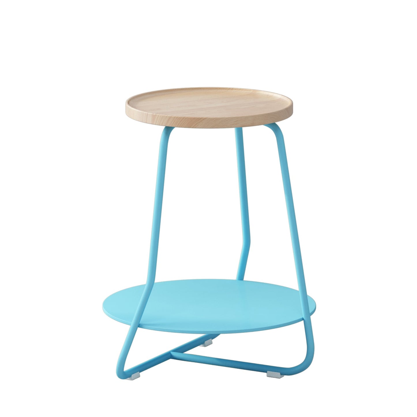 Tableau latérale en bois rond en bois scandinave 19.6 pouces