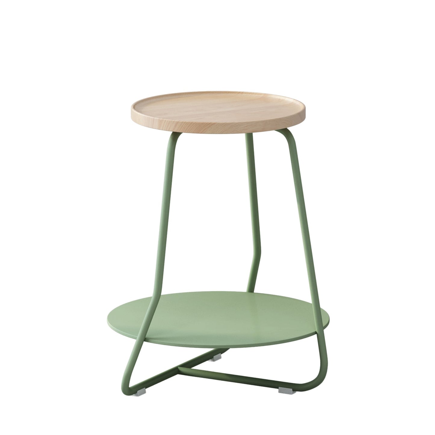 Tableau latérale en bois rond en bois scandinave 19.6 pouces