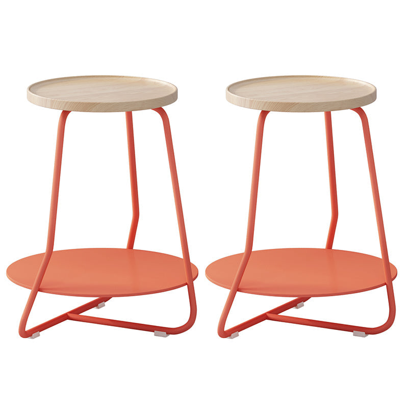 Tableau latérale en bois rond en bois scandinave 19.6 pouces