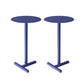 Round Abstract Base Design Metal Side Table Medieval Modern Style