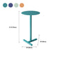 Round Abstract Base Design Metal Side Table Medieval Modern Style