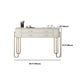 Glam Beige Makeup Dressing Table Stool Set Slate Top Vanity Tables