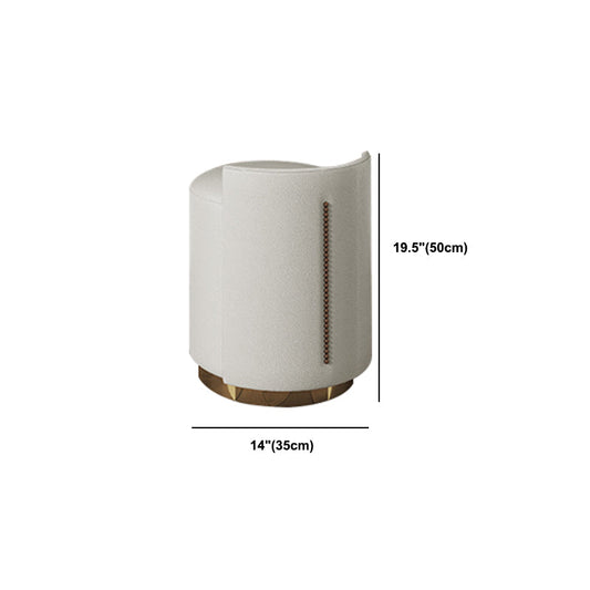 Glam beige Make -up -Schminktischhocker Set Slate Top Eitelkeitstische