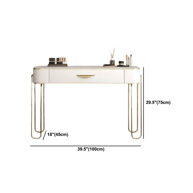 Schiefer -Top -Waschtisch -Schminktisch Set Glam Holz Make -up Eitelkeits -Set