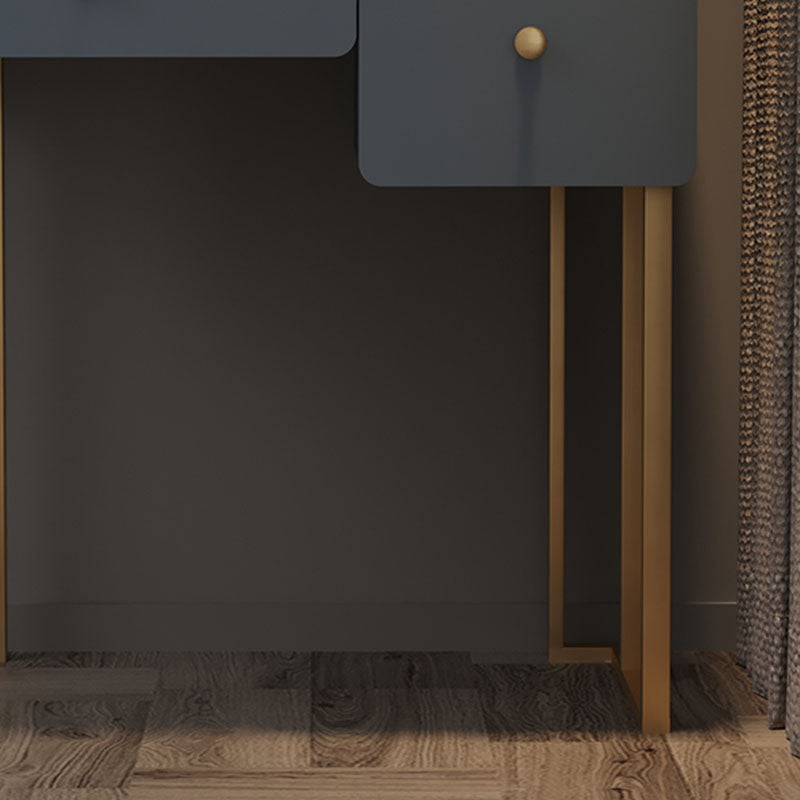 モダンなバニティメイクアップテーブルセットダブルドロワードレッシングテーブル