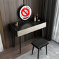 Contemporary Makeup Vanity Desk 2-Drawer Vanity Dressing Table with Slate Top