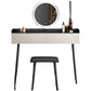 Contemporary Makeup Vanity Desk 2-Drawer Vanity Dressing Table with Slate Top