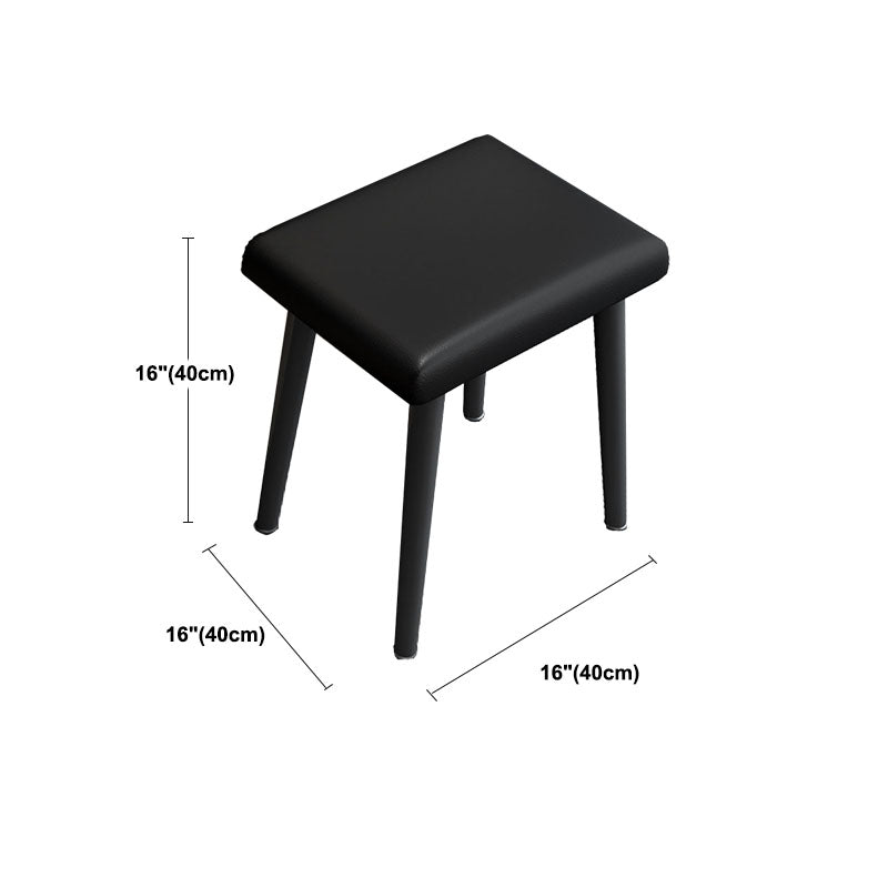 Contemporary Makeup Vanity Desk 2-Drawer Vanity Dressing Table with Slate Top