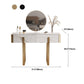 Glam Slate Top Vanity Table 2-Drawer Vanity Dressing Table Set Clearhalo 'Bedroom Furniture' 'furn' 'furn_makeup_vanities' 'Furniture' 'Makeup Vanities' 'makeup_vanities' 5703233