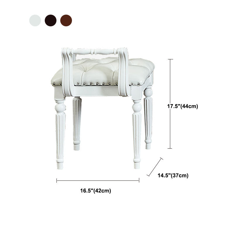 Solid Wood Vanity Makeup Table Set Traditional 1 Drawer Dressing Table