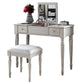 Traditional Vanity Dressing Table Solid Wood 2-Drawer Makeup Vanity Desk Clearhalo 'Bedroom Furniture' 'furn' 'furn_makeup_vanities' 'Furniture' 'Makeup Vanities' 'makeup_vanities' 5703263