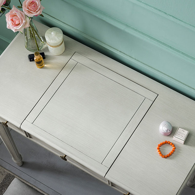 Traditional Vanity Dressing Table Solid Wood 2-Drawer Makeup Vanity Desk Clearhalo 'Bedroom Furniture' 'furn' 'furn_makeup_vanities' 'Furniture' 'Makeup Vanities' 'makeup_vanities' 5703265