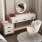 Glam Make-up Vanity Slate Top Vanity Dressing Table Set with Drawers