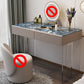 Contemporary 2-Drawer Vanity Dressing Table Slate Top Make-up Vanity