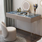 Contemporary 2-Drawer Vanity Dressing Table Slate Top Make-up Vanity