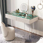 Contemporary 2-Drawer Vanity Dressing Table Slate Top Make-up Vanity