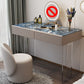 Contemporary 2-Drawer Vanity Dressing Table Slate Top Make-up Vanity